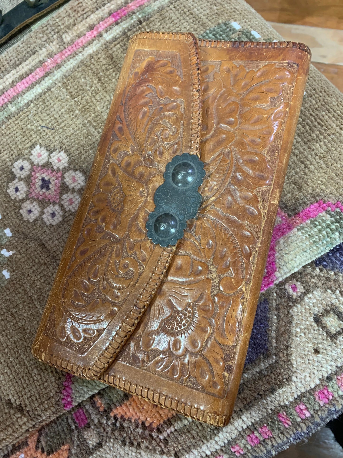 Vintage Leather Clutch