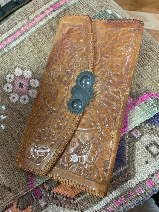 Vintage Leather Clutch