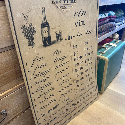 Vintage French phonetic signature - Blue Springs Home