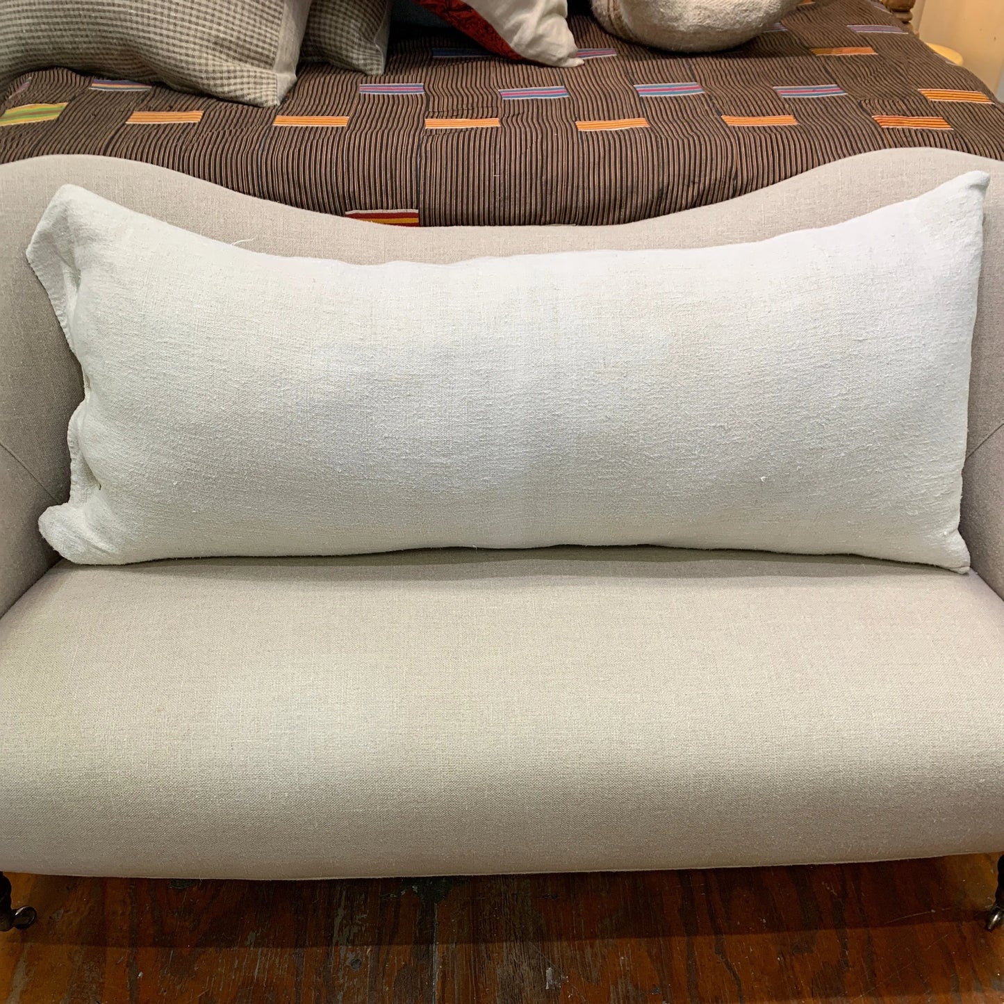 Antique Grainsack Cream Body Pillow - Blue Springs Home