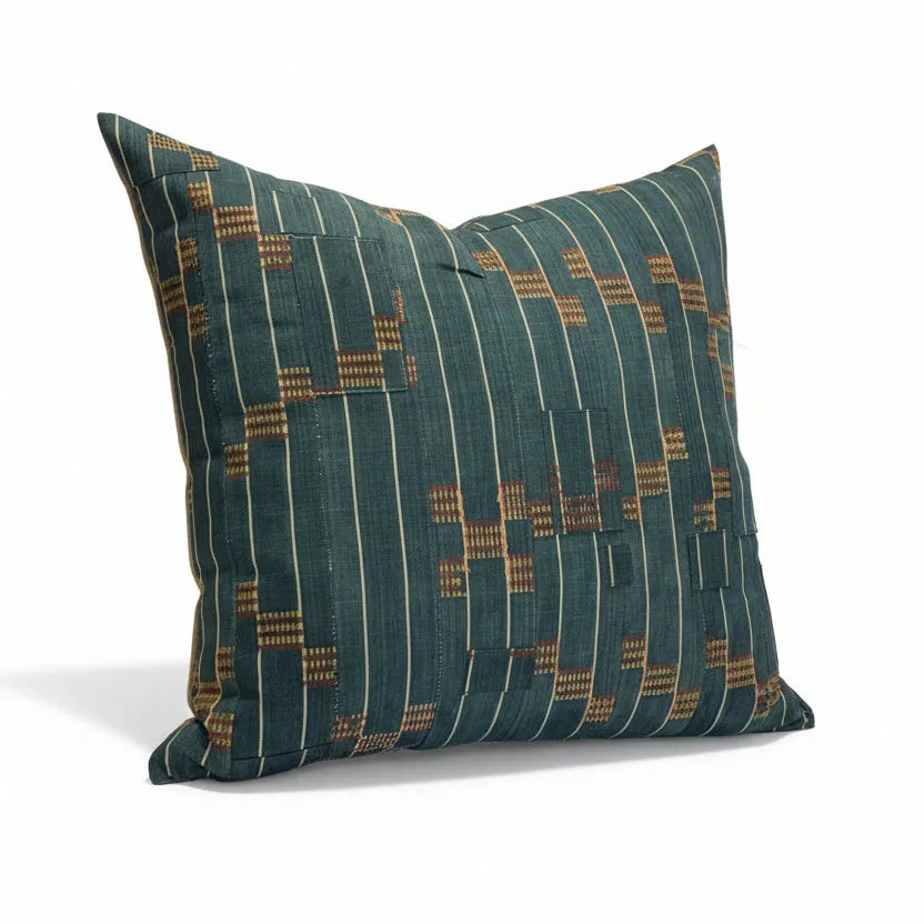 Vintage African Blue Ewe Pillow 22x22 - Blue Springs Home
