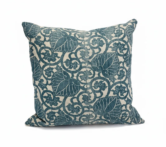 Japanese Katazome Hollyhock #2 22x22