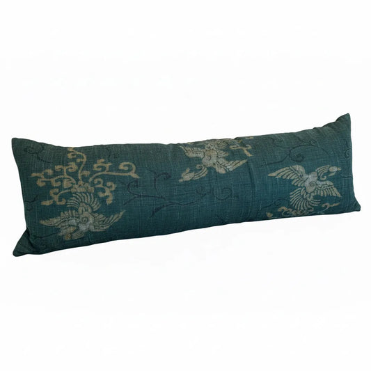 Vintage Japanese Kimono Green 13x38 - Blue Springs Home