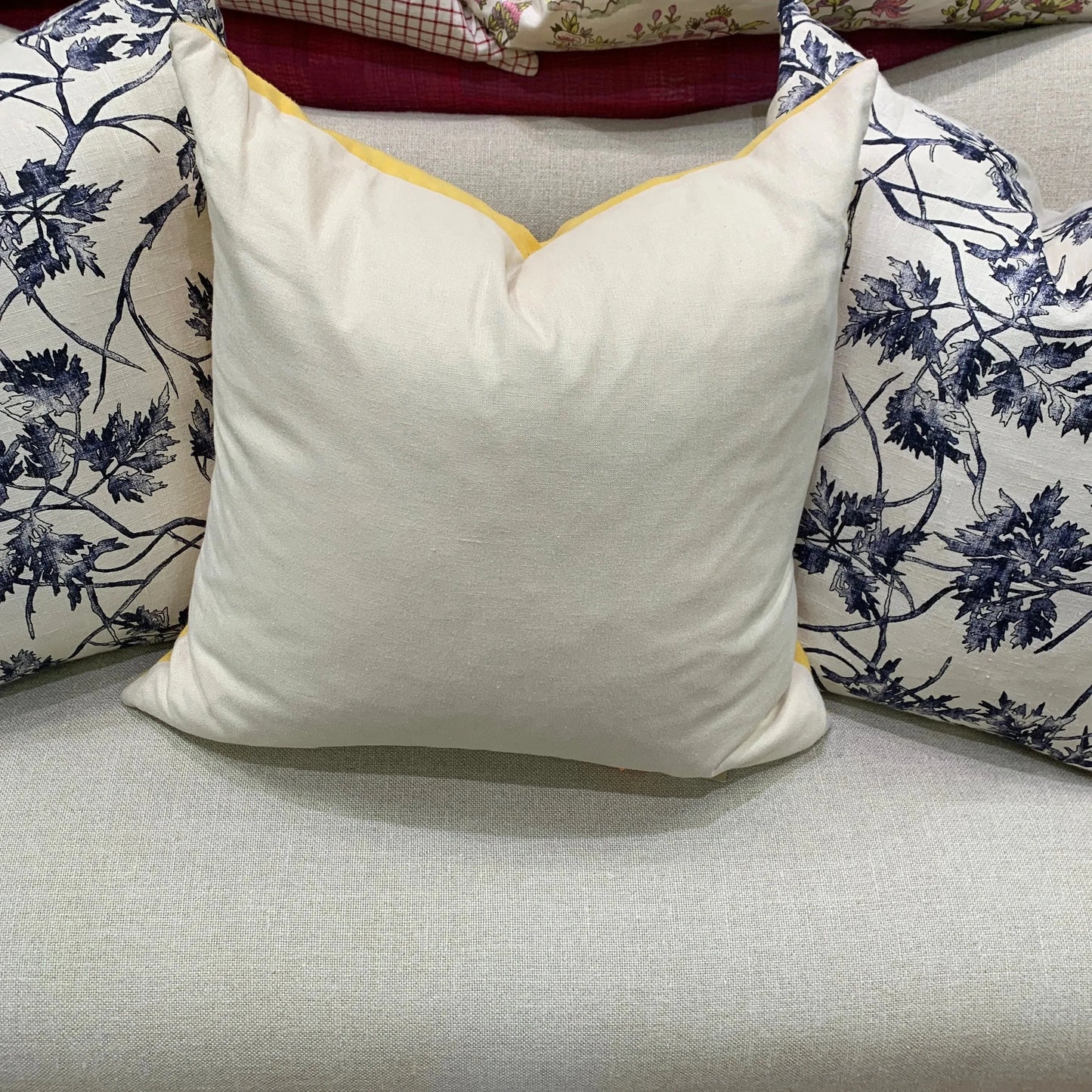 Mustard Linen Small Vintage Pillow - Blue Springs Home