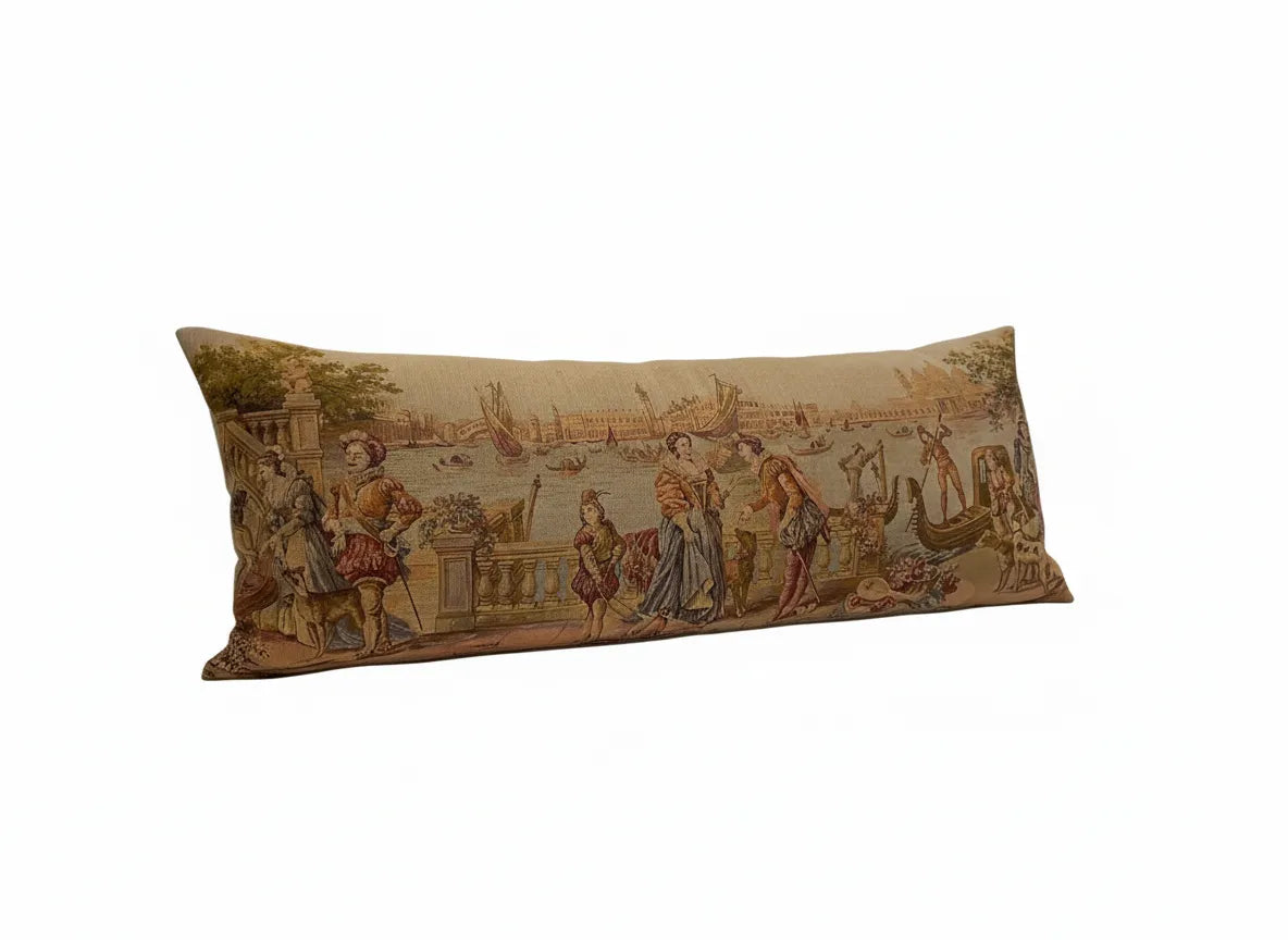 Venice Scene Tapestry Bolster 18x47