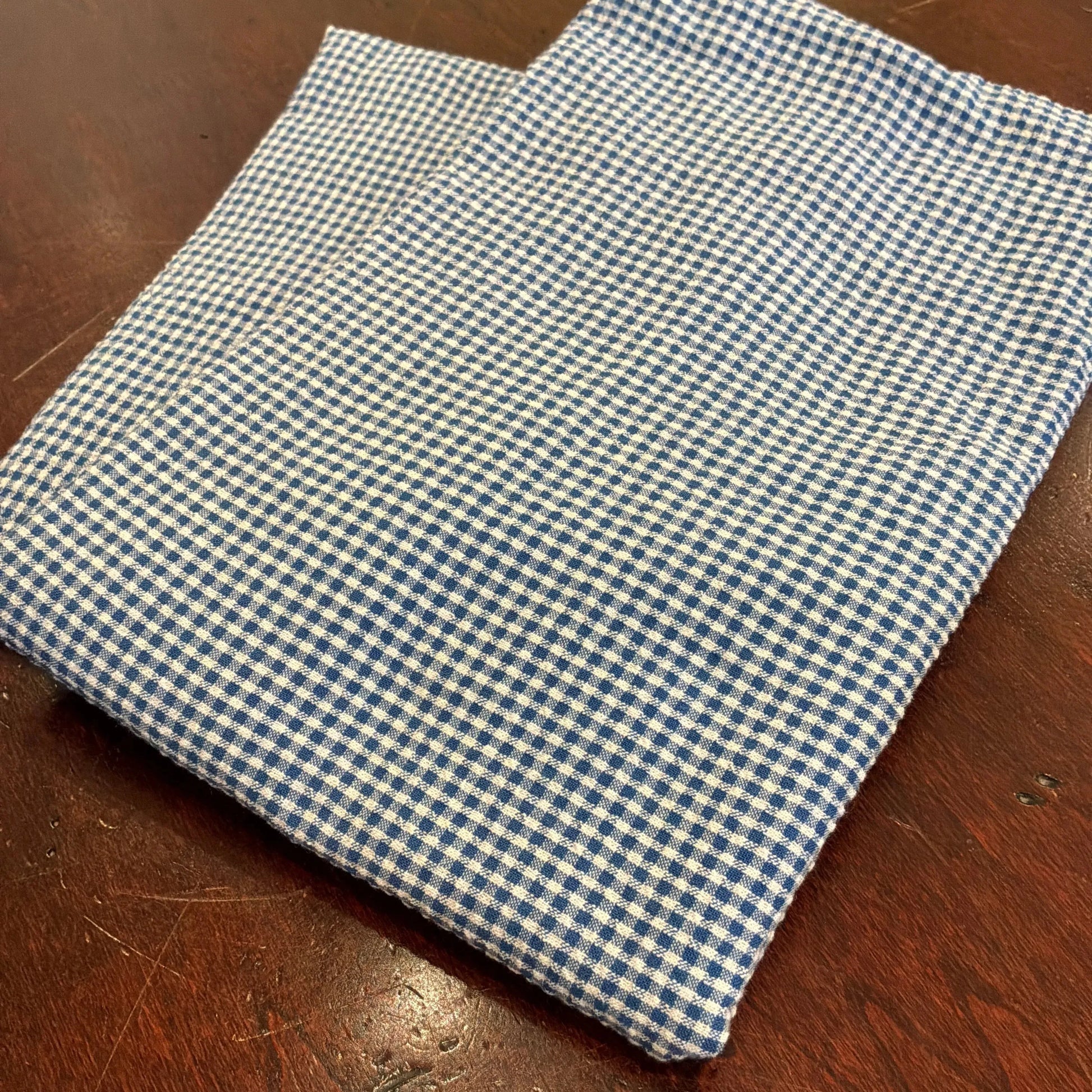 SEERSUCKER GINGHAM SHAM ST - Blue Springs Home