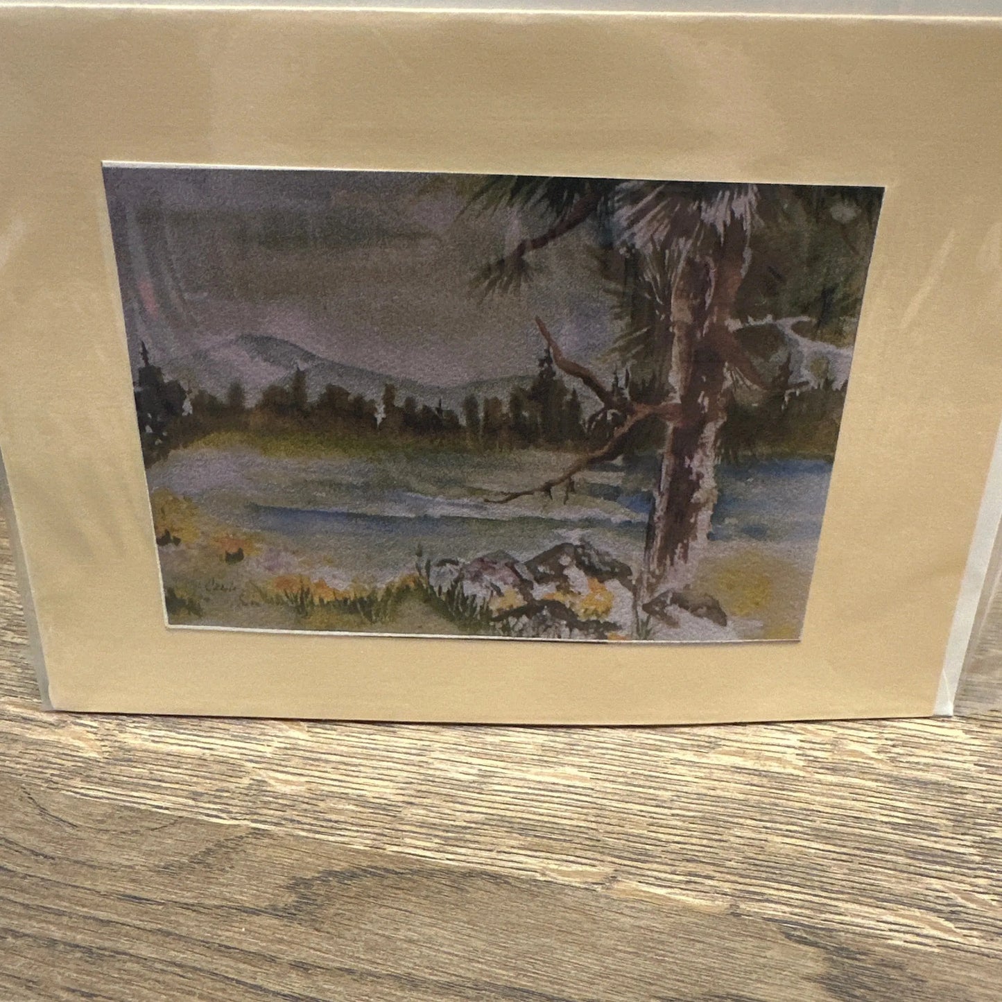 Card lake scene