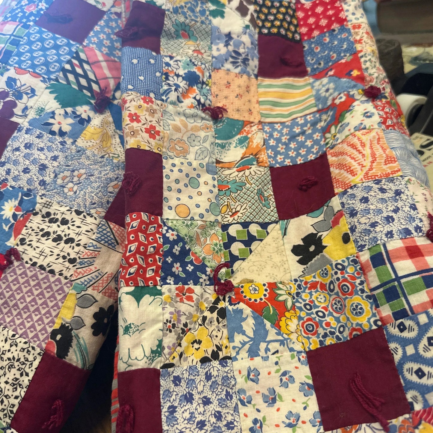 Old quilt patchwork small