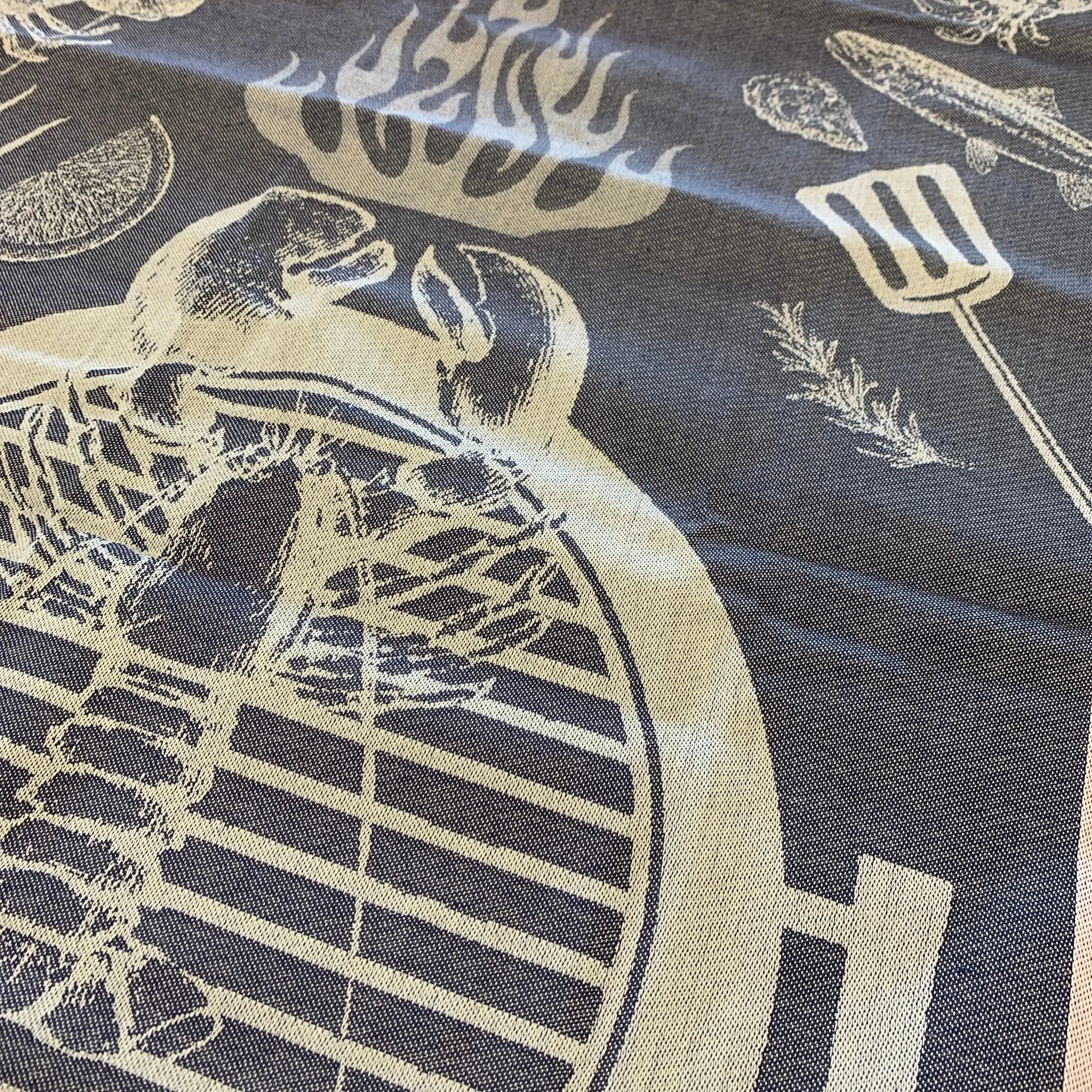 Jacquard Kitchen Tea Towel - Blue Springs Home