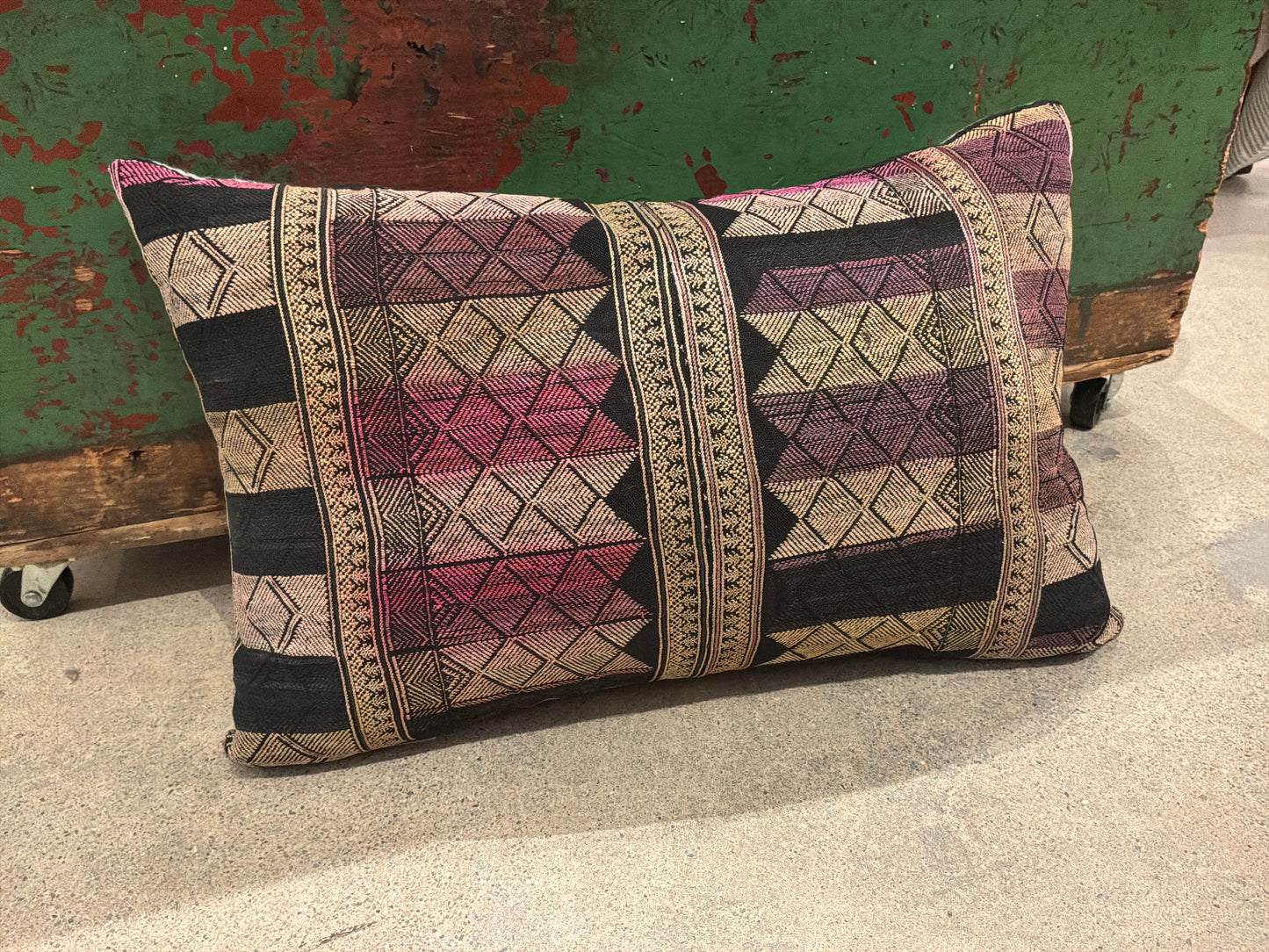 UNIQUE VINTAGE FABRIC PILLOW