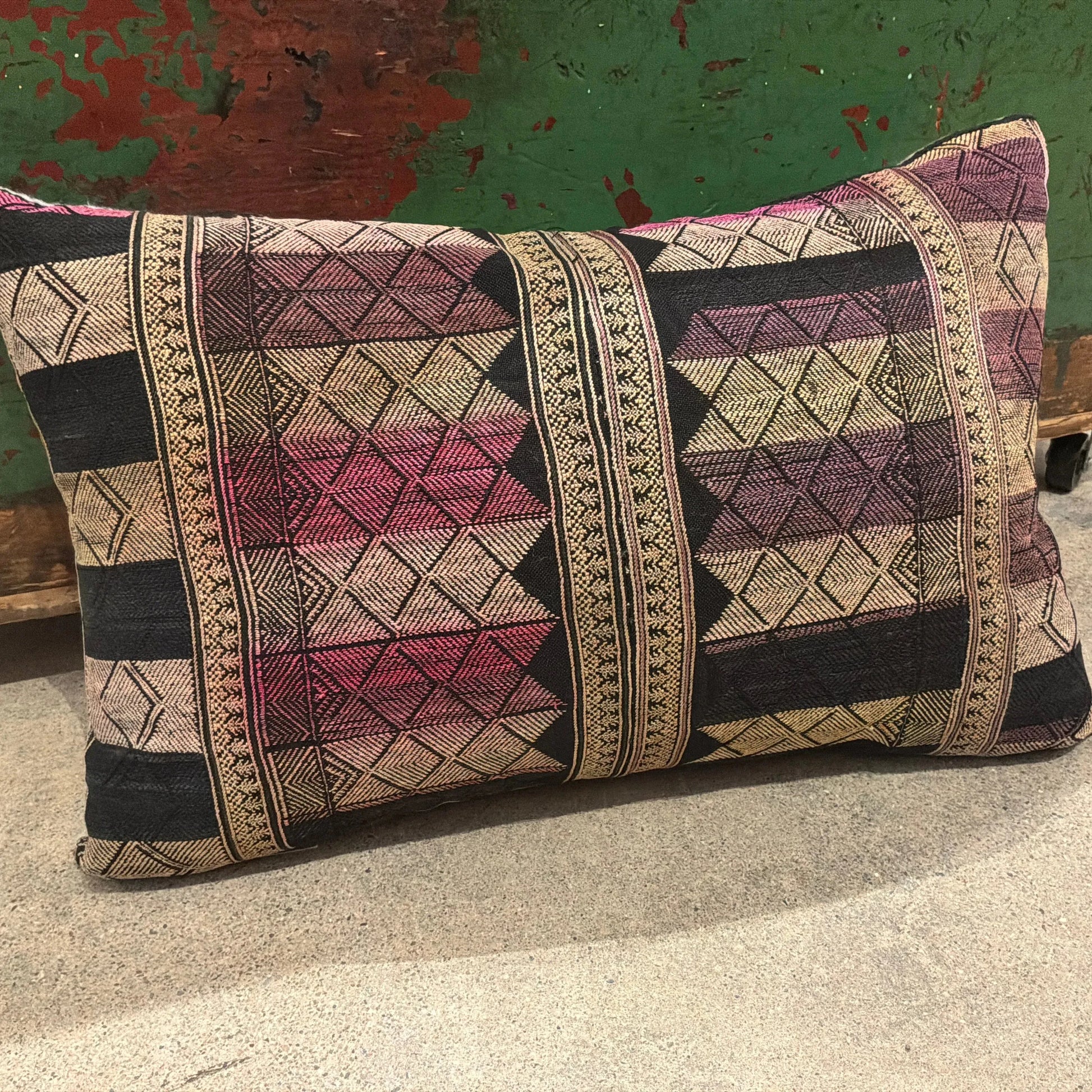 UNIQUE VINTAGE FABRIC PILLOW - Blue Springs Home