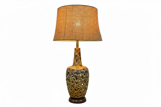 Vintage Mid Century Scallop Drip Lamp