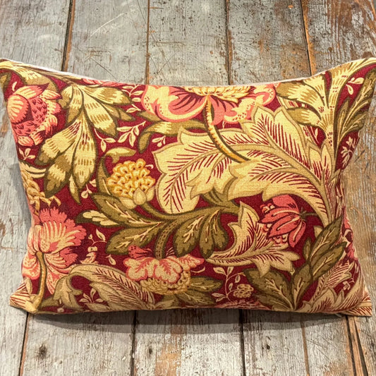 Maroon Green FLoral Kidney 13x17 - Blue Springs Home