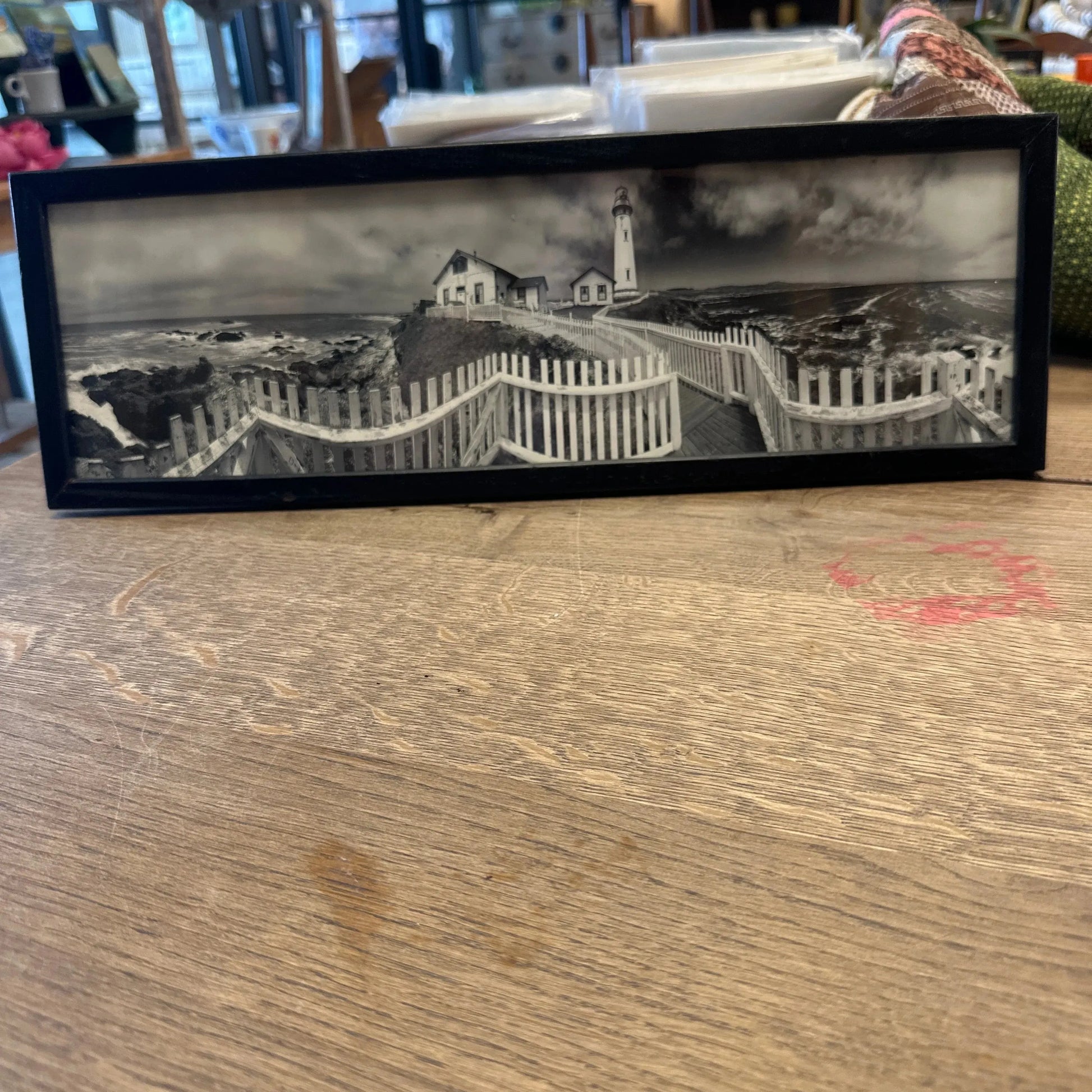 Framed panoramic lighthouse photo - Blue Springs Home