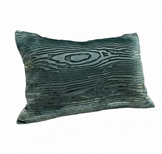 Woodgrain Velvet Pillow 14x20
