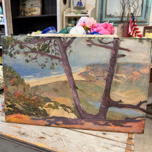 Vintage Tree Along the Coast Painting - Blue Springs Home