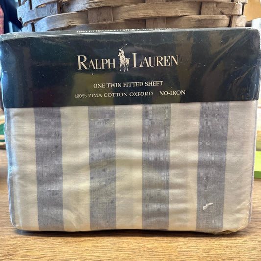 Vtg Ralph Lauren sheet fitted twin new - Blue Springs Home
