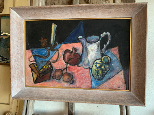 ORIGINAL ART MODERNISM STILL LIFE 20.5”x28.5”