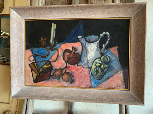 ORIGINAL ART MODERNISM STILL LIFE 20.5”x28.5”