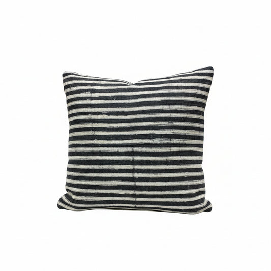 Vintage Tibetan Hemp Black/Cream Stripes - Blue Springs Home