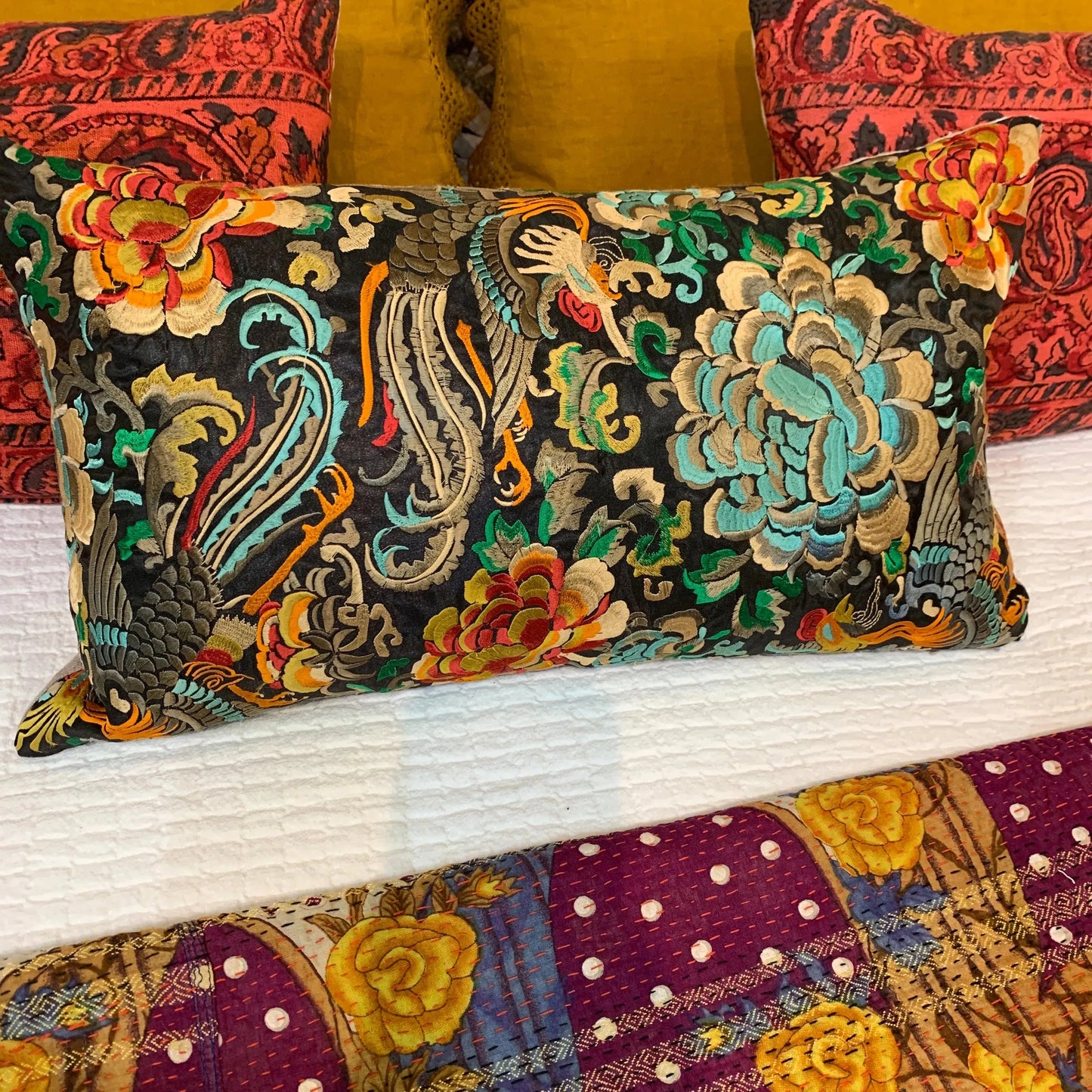 SILK EMBROIDERY - Blue Springs Home
