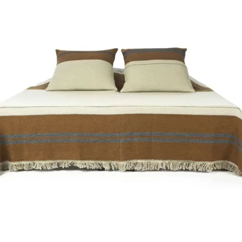 The Highland Stripe Coverlet - Blue Springs Home