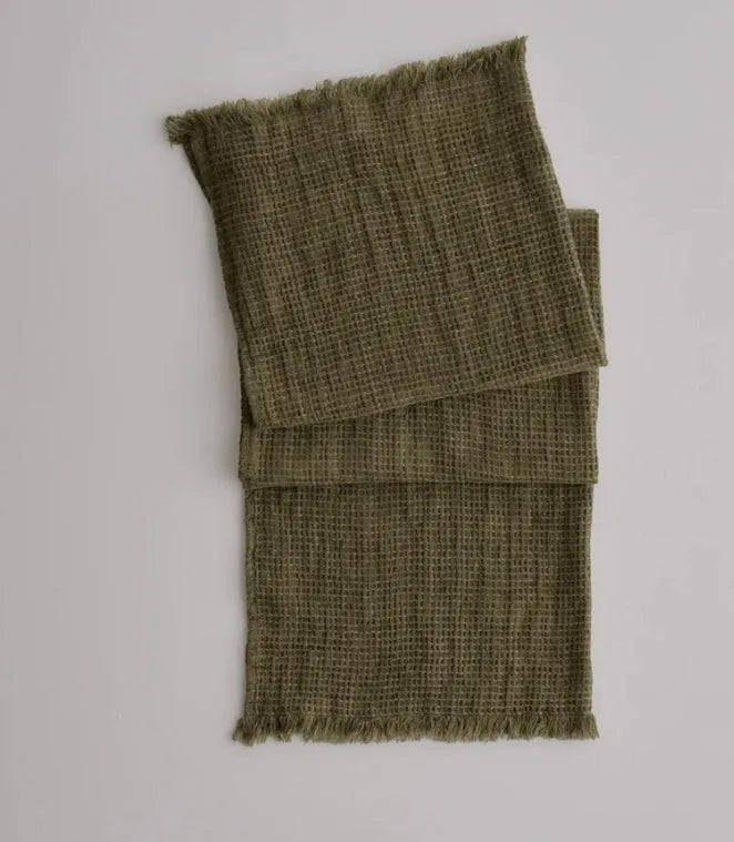 Flocca Linen Waffle Bath Towel