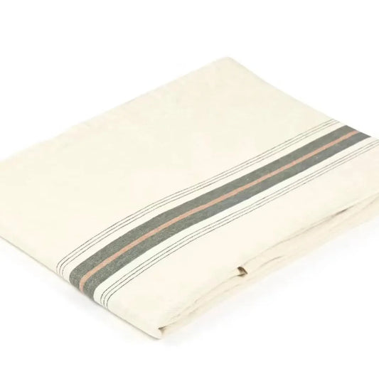 GYPSUM STRIPE GUEST TOWEL - Blue Springs Home