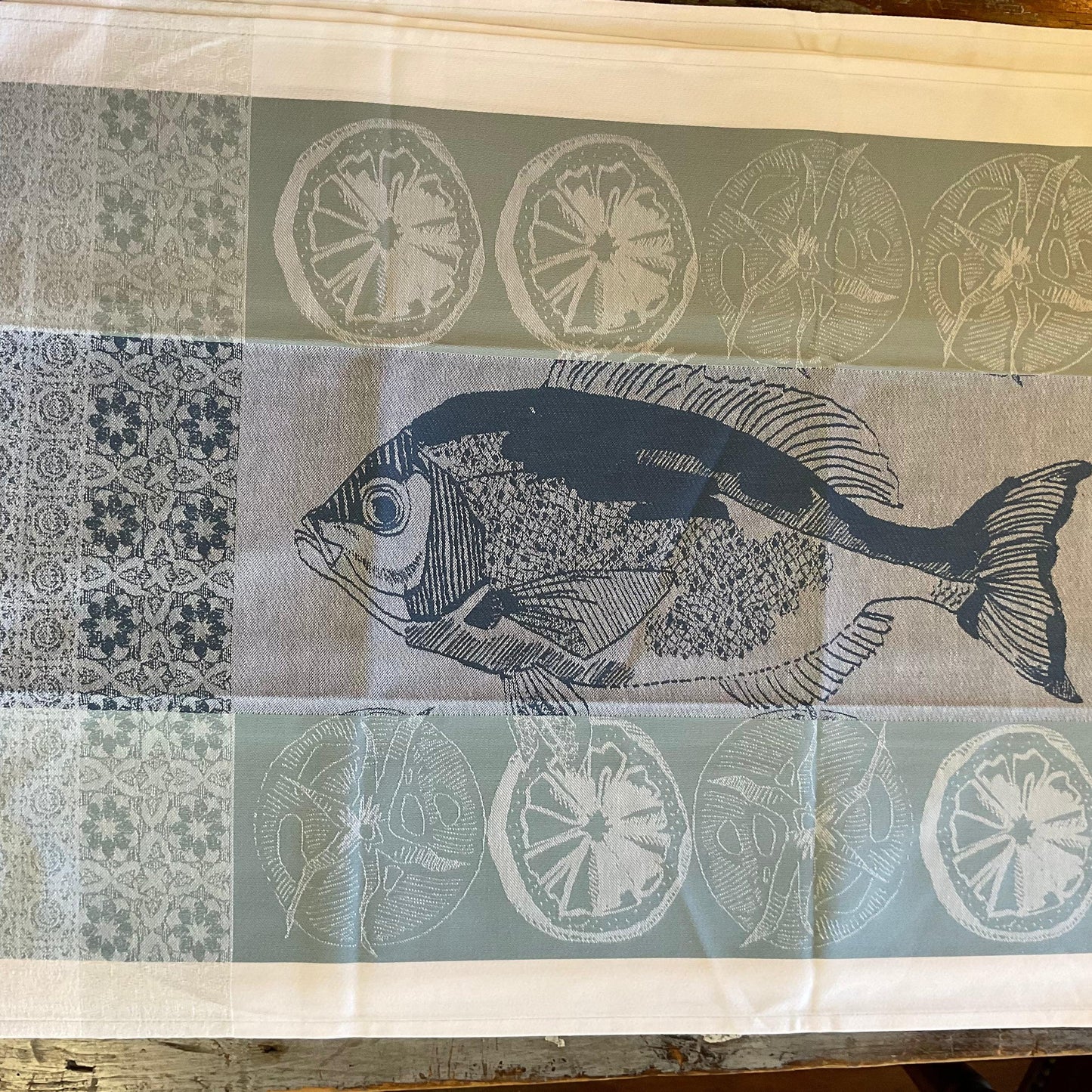 Jacquard Kitchen Tea Towel - Blue Springs Home