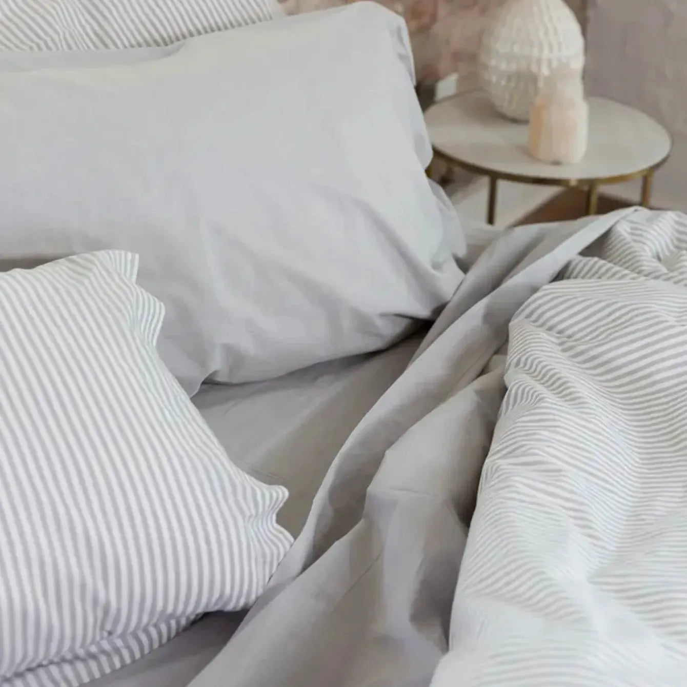 Stripes Duvet & Shams King - Blue Springs Home