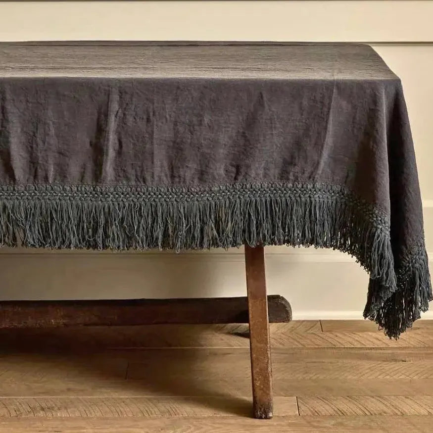 Once Milano Tablecloth Extra Long Fringe