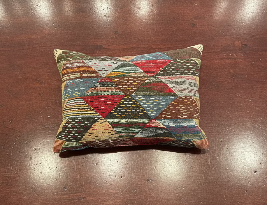 Triangle Rug Pillow 15x23