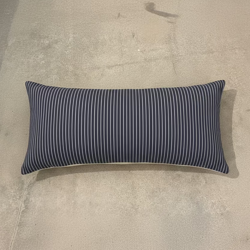 Vintage Japanese Bolster Indigo Pinstripe - Blue Springs Home