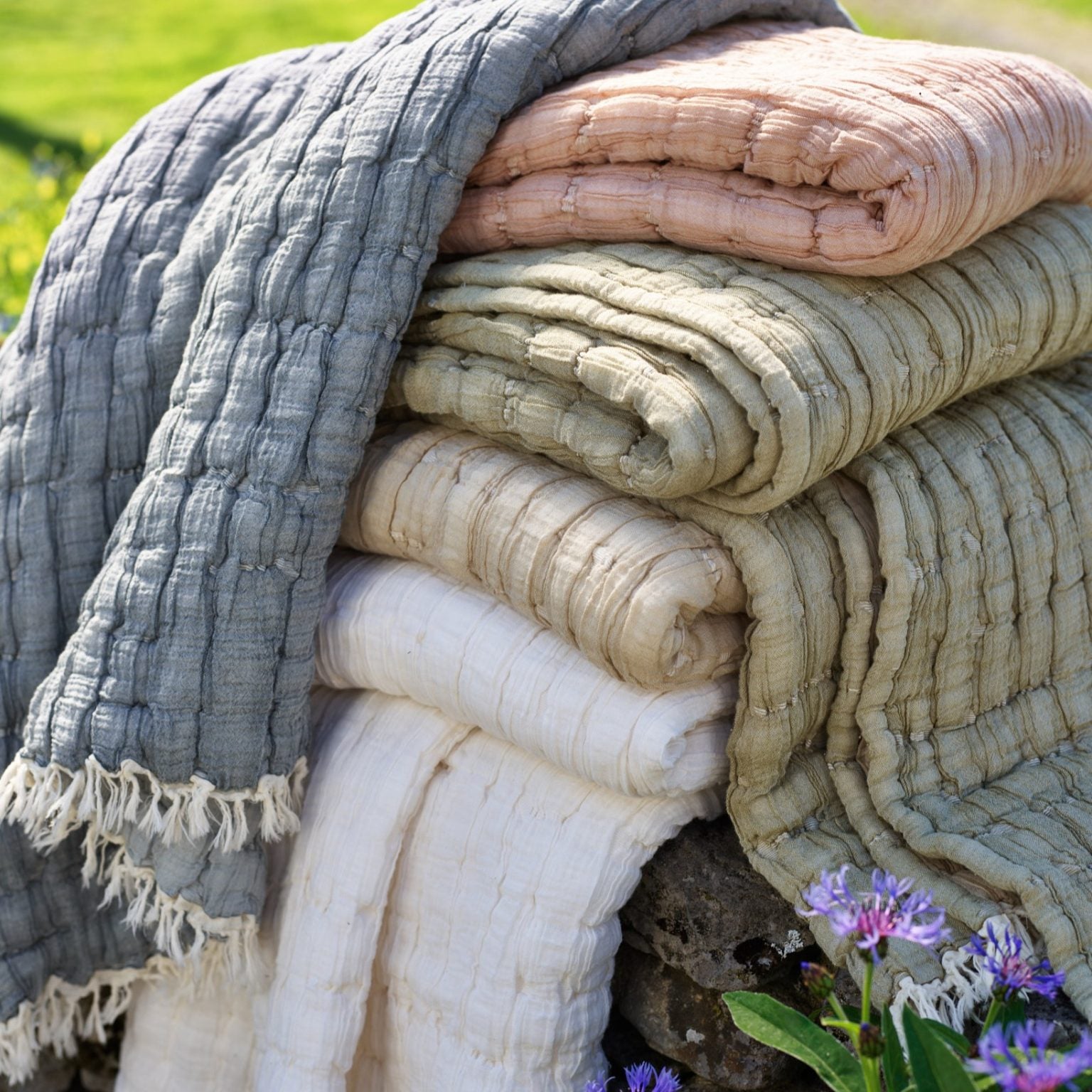 Kittery Oversized Throw Blanket - Blue Springs Home