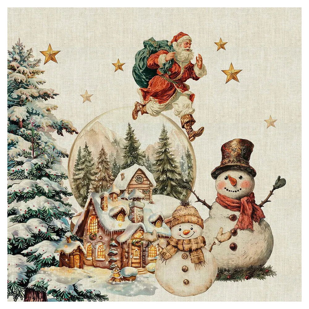 Bonhommes De Neige Vintage Napkins SET OF 4