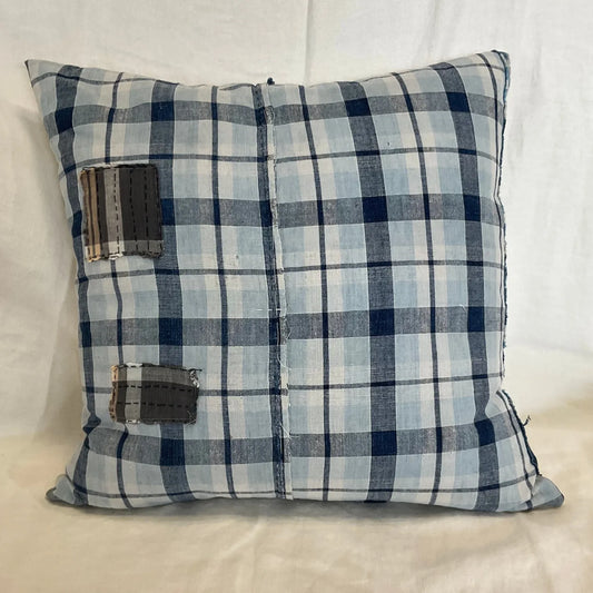 Japanese Plaid Boro w/ Small Patches