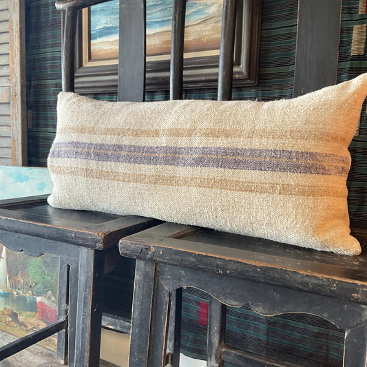 Antique Grainsack - Purple Stripe