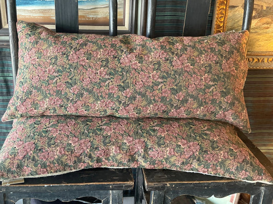 Vintage Floral, Green Rose Tapestry 17x36