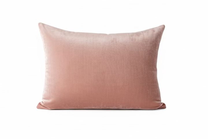 Vintage Coral Velvet Pillow