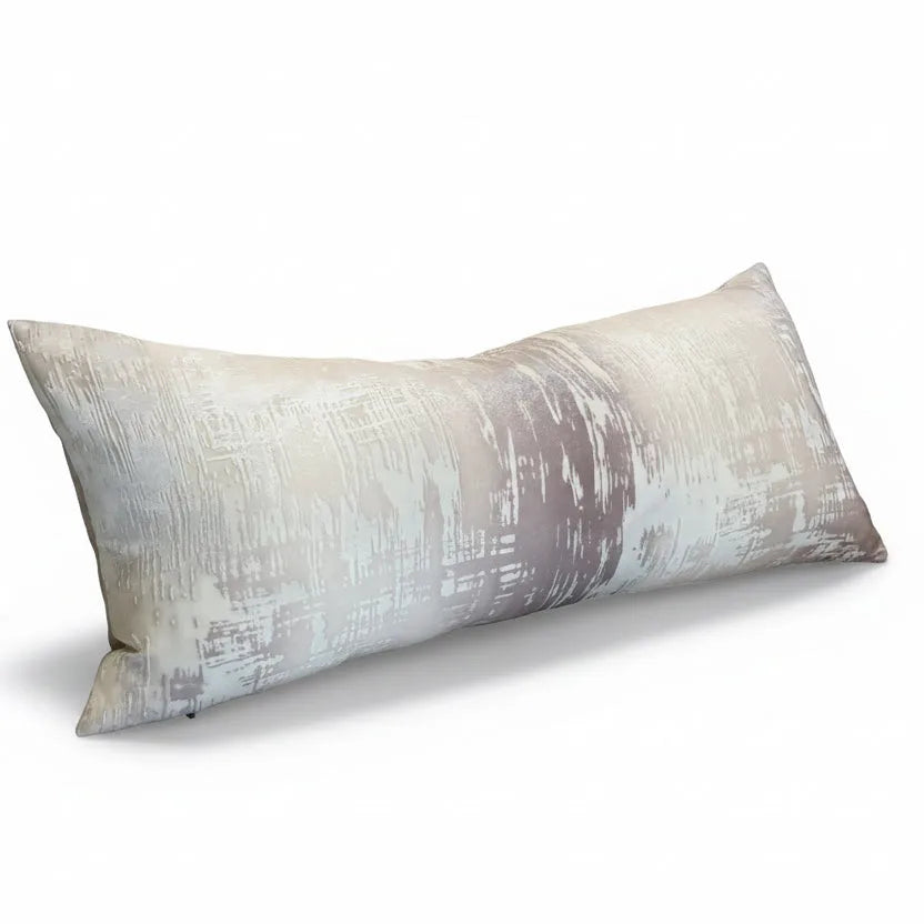 BRUSH STROKE VELVET PILLOW 16x36 - Blue Springs Home