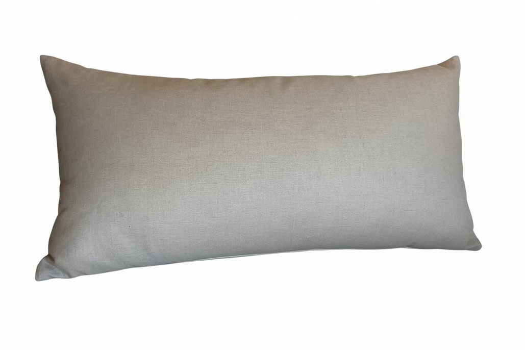 Tan Green Stripe Bolster 18x37