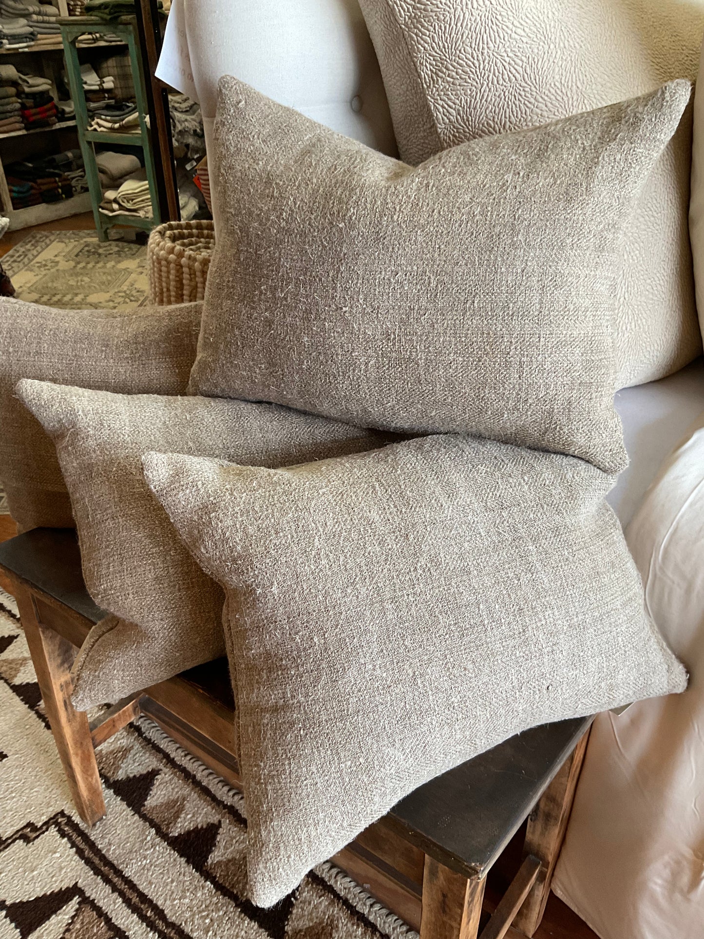 ANTQ Herringbone Hemp DBL Side 16x22