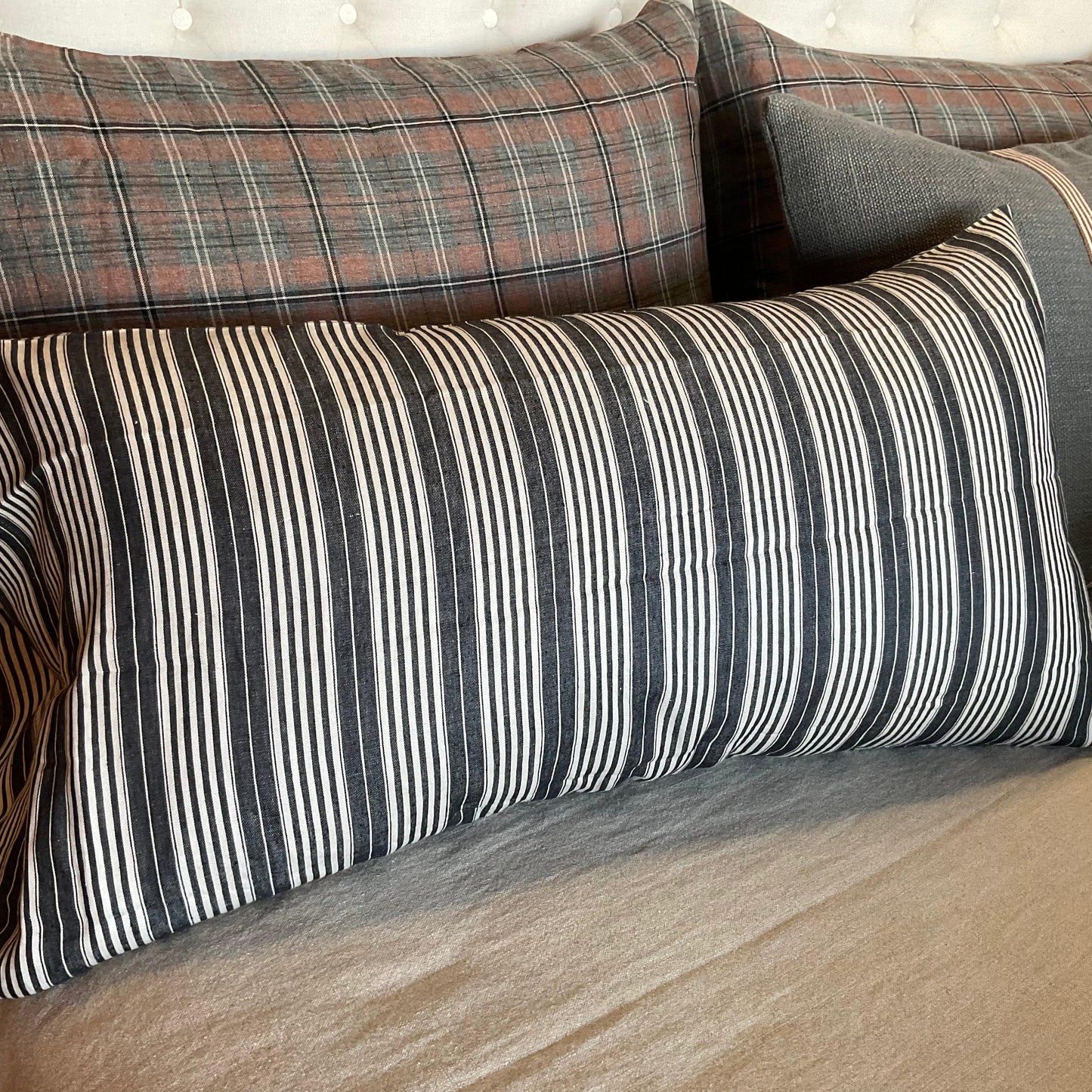 The Tack Stripe Pillowcase Libeco - Blue Springs Home