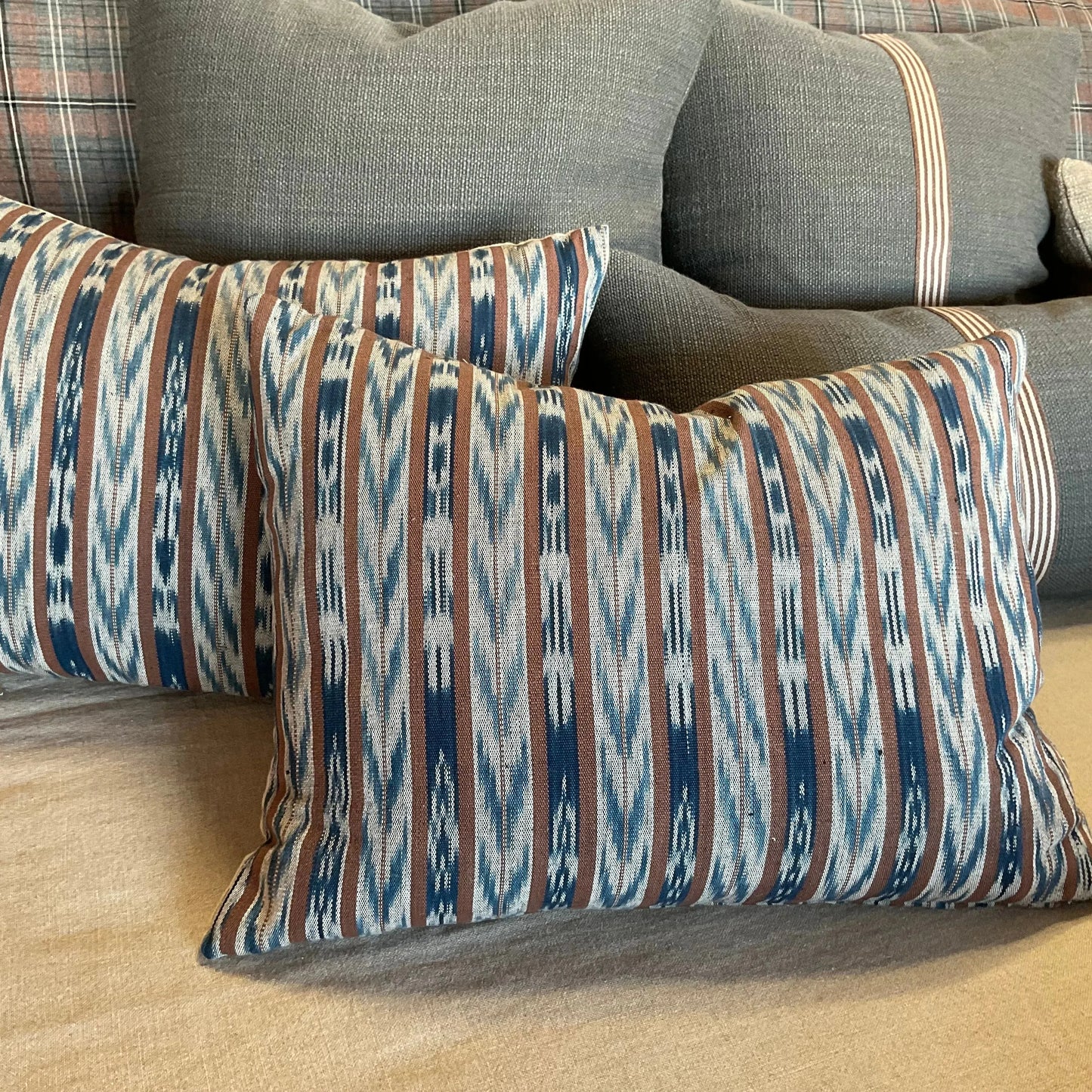 Indonesian Ikat Vintage Pillow