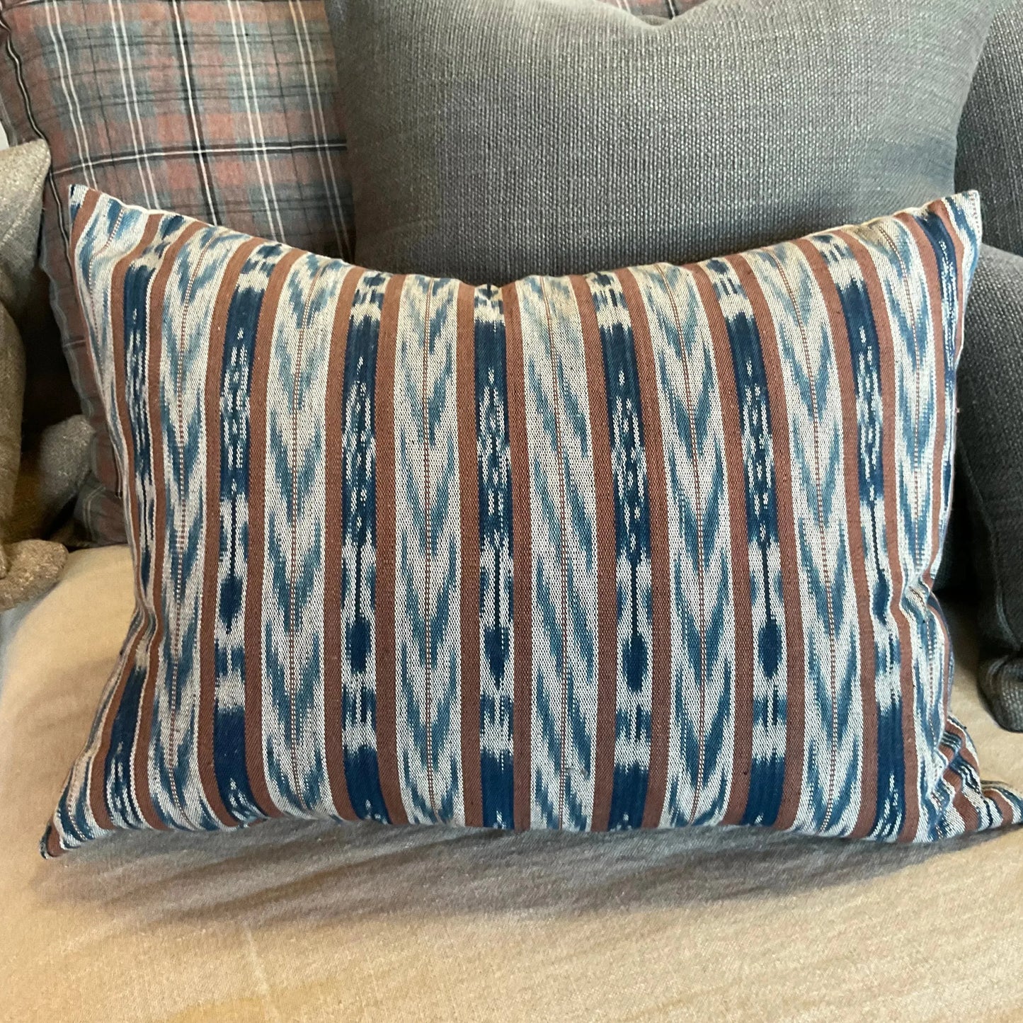 Indonesian Ikat Vintage Pillow