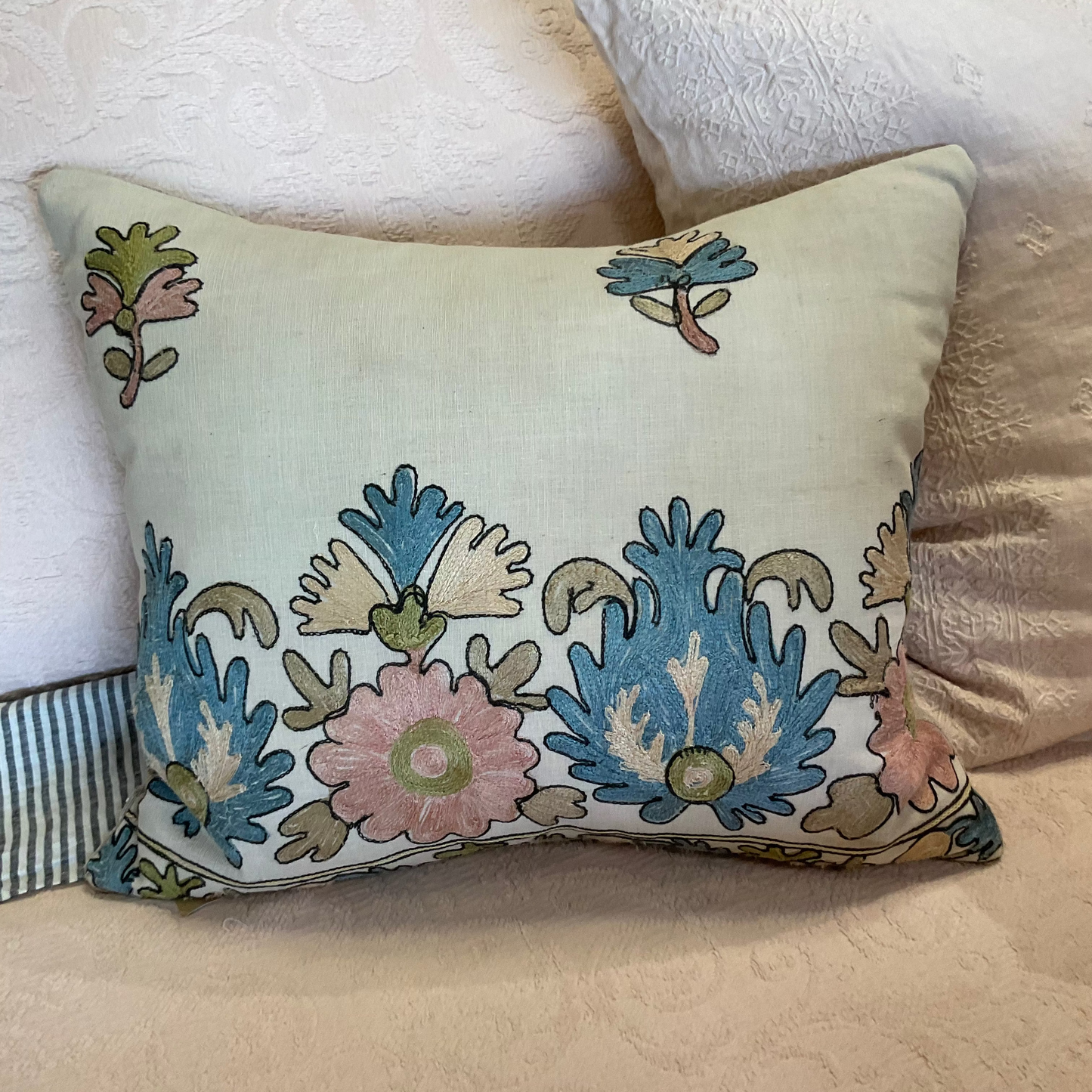 Antique Pink Altar Cloth Pillow 16x20