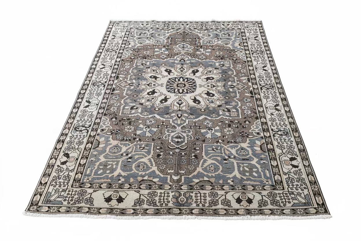 PERSIAN RUG GREY/BLUE/ BRWN/CRM