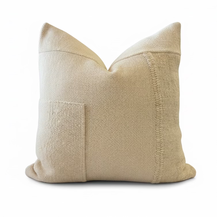 MAKUN PATCH WOOL PILLOW COVER - Blue Springs Home