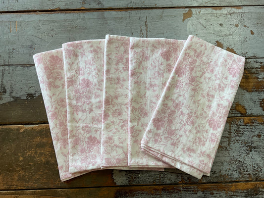 French Toile - 1 Hem Napkin 22"
