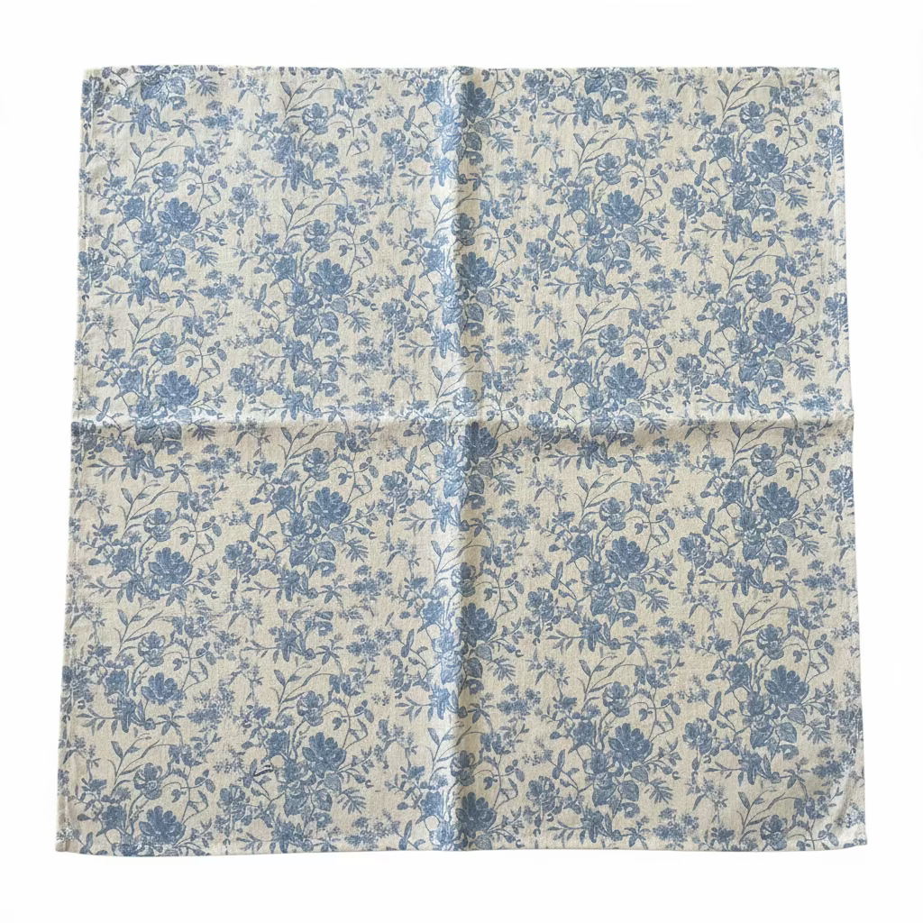 French Toile - 1 Hem Napkin 22"